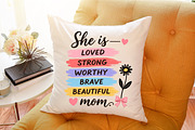 Mother's Day Svg, She is Mom Svg, a Seasonal Illustration by Sublimation Artist (Thumbnail 9 of 9)
