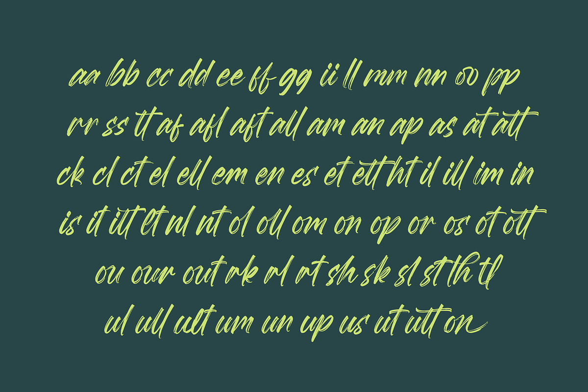 Megatter Breathin Modern Bruh Font, a Script Font by Letterena Studios Script (Photo 9 of 15)
