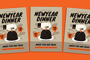 New Year Party Flyer, a Flyer Template by Gumico Studio. (Thumbnail 1 of 3)