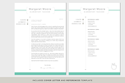 Resume Template / CV, a Resume Template by PAPPERMINT RESUME STUDIO (Thumbnail 3 of 6)