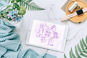 Picasso Line Art Procreate BUNDLE 4, a Brush Add-On by Manifesto Design Gallery (Thumbnail 9 of 28)