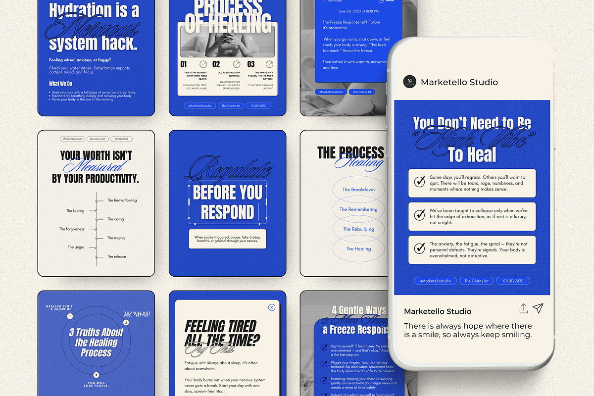 Educational Canva Instagram Template, a Social Media Template by Marketello Studio (Photo 3 of 5)