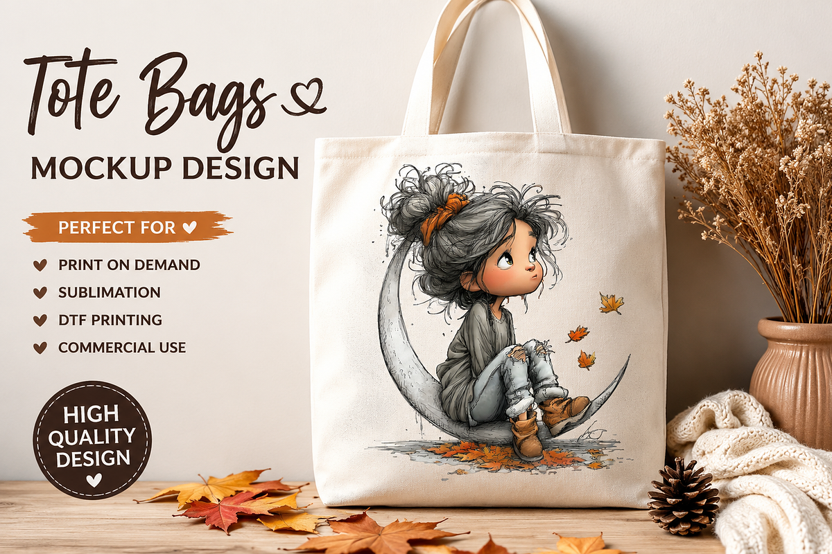Cozy Autumn Watercolor Girls, a Seasonal Illustration by CreationArt (Photo 2 of 6)