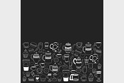 7 vector templates (jpg+eps) Coffee, a Pattern Graphic by Art Loft (Thumbnail 2 of 8)