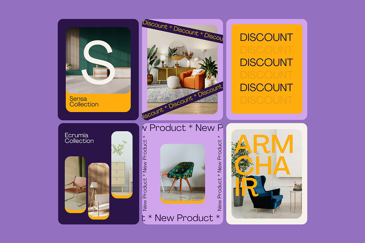 Furniture & Interior Post Bundle, a Social Media Template by Wolf Theory Studio (Photo 4 of 12)