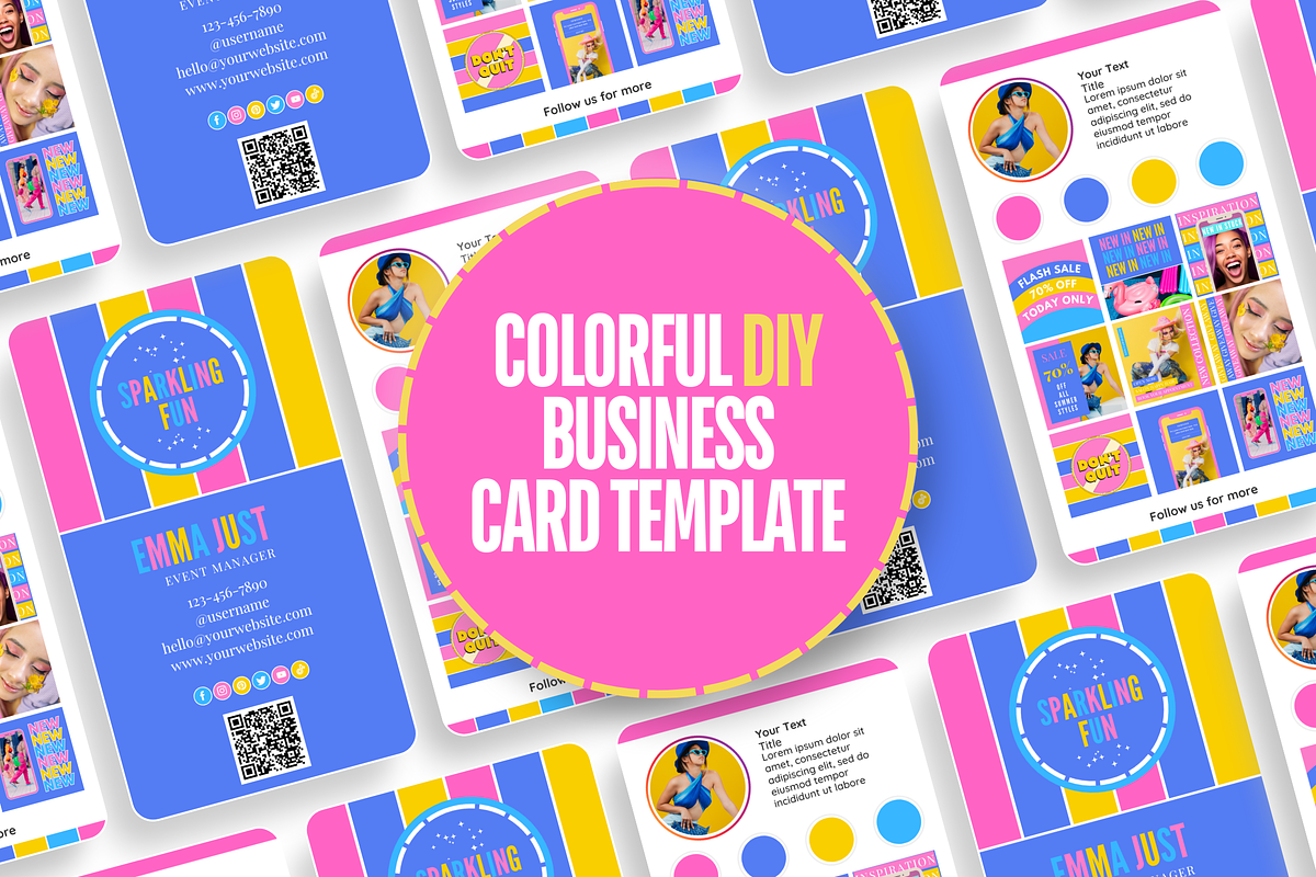 Business Card Template for Business, a Business Card Template by SunshineStudioBoutique (Photo 2 of 9)