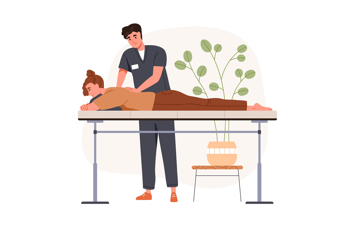 Physical therapy, rehabilitation set, a Healthcare Illustration by Good Studio (Photo 4 of 9)
