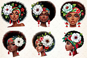 Black History Month Afro Girl Clipar, a Seasonal Illustration by Rose Art (Thumbnail 3 of 4)