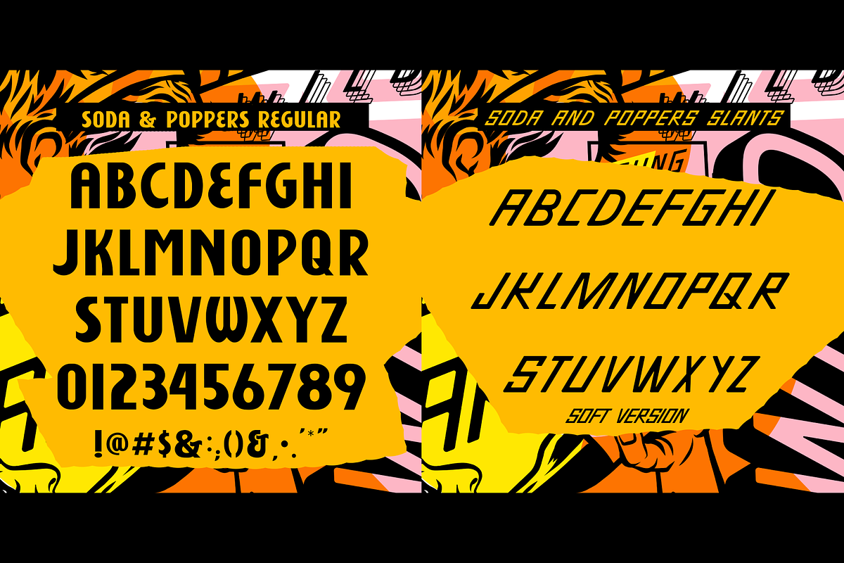 Soda and Poppers Display Font, a Font by Brethrendesignco (Photo 2 of 4)