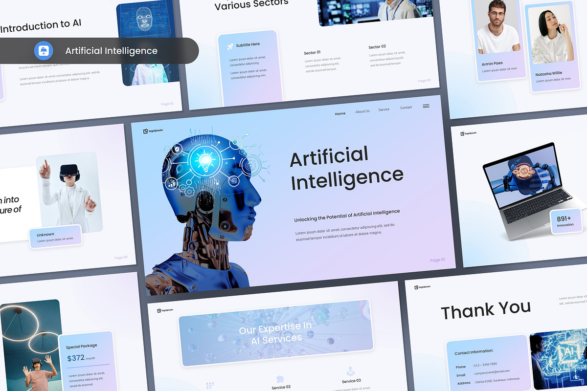 Artificial Intelligence Keynote, a Presentation Template by Antstheme (Photo 1 of 3)