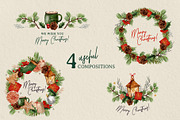 Christmas Vibrant Watercolor Set, an Object Illustration by Cyrografik Shop (Thumbnail 5 of 8)