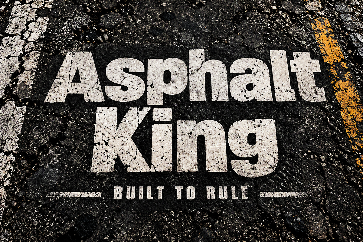 Asphalt King, a Slab Serif Font by Wow Magic (Photo 1 of 5)