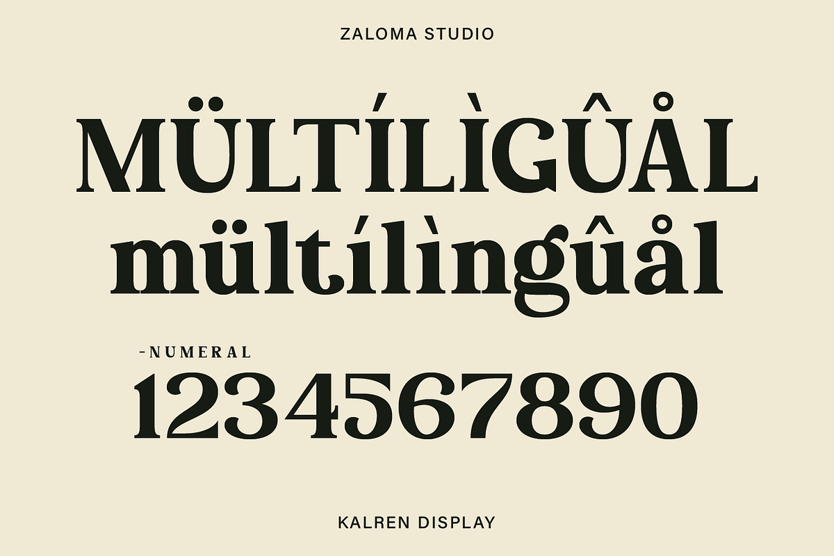 Kalren Display, a Serif Font by Zaloma Studio (Photo 11 of 13)