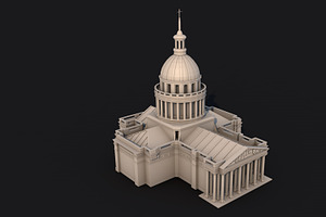 5 Famous Landmark France Low Poly