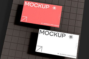 Top View Business Card Mockup, a Product Mockup by graphypix