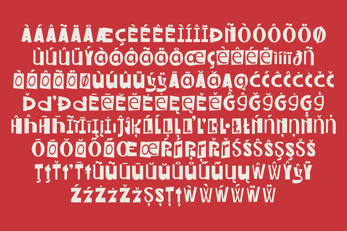 ST Wooble Ransom – Experimental Font, a Sans Serif Font by Type it Easy (Photo 11 of 11)