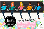 Teacher Portrait Creator | Clip Art, an Education Illustration by Lauren Lesley Studio (Thumbnail 1 of 33)