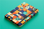 Blue and Orange Modern Geometric Kit, a Pattern Graphic by Lettering_Logo (Thumbnail 7 of 8)
