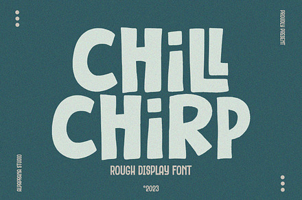 Chill Chirp - Display Font, a Script Font by Alpaprana