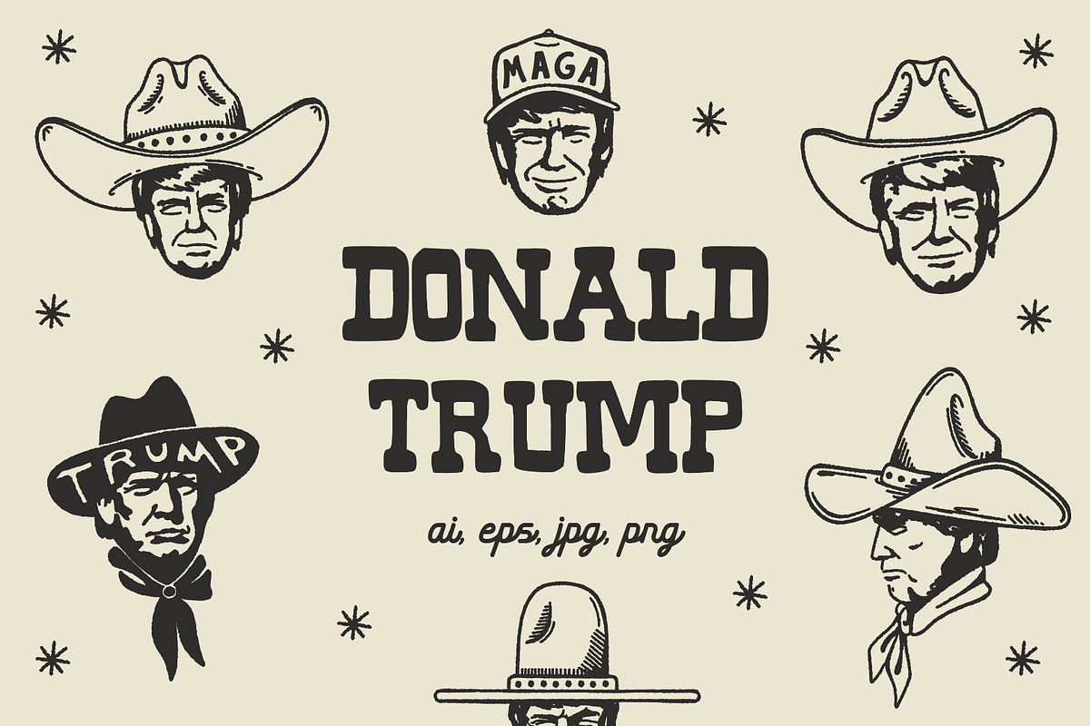 Donald Trump Illustrations, a Person Illustration by cmfgraphics (Photo 1 of 3)