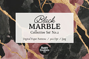 Black Marble Texture Patterns #2, a Texture Graphic by Happy Creators Co. (Thumbnail 1 of 7)