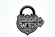 60 Ornate Key and Lock Silhouette, a Technology Illustration by Amazin_art (Thumbnail 5 of 21)