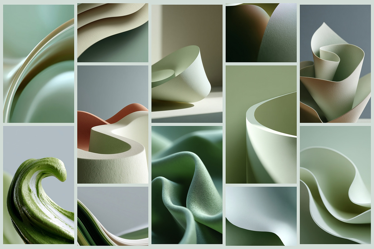 Green & Neutral Verticals, an Abstract Photo by AI Petr Creative Agency (Photo 5 of 7)