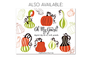 Oh My Gourd Digital Papers 12x12, a Pattern Graphic by Digibonbons (Thumbnail 2 of 2)