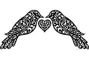 Birds on Branch Vector Collection, a Decorative Illustration by Designer_Momina (Thumbnail 17 of 21)
