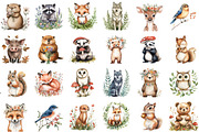 Woodland Animals Cottagecore Clipart, an Illustration by Sublimation Artist (Thumbnail 2 of 6)