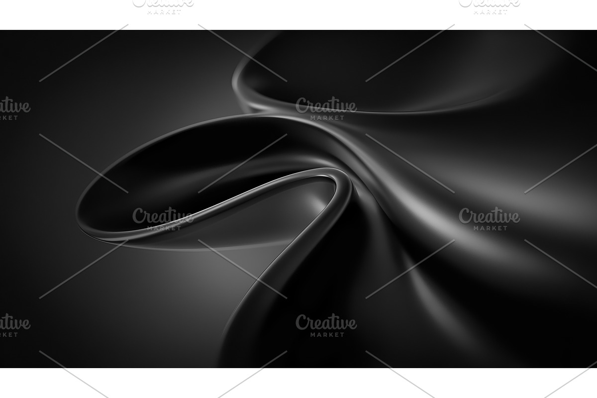 Deep Textures in Dark Grey Abstract, an Illustration by BazziBa♥