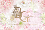 Floral letters and number., a Decorative Illustration by MarinaVorontsova (Thumbnail 1 of 12)