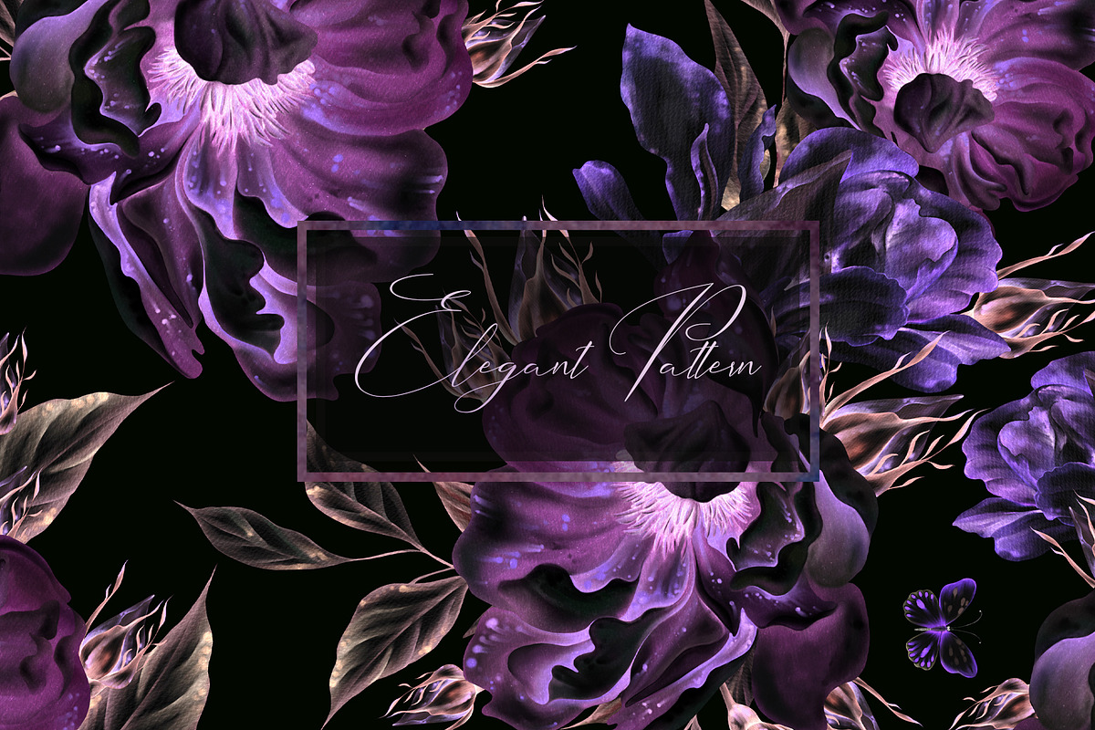 ELEGANT FLOWERS PATTERNS, a Pattern Graphic by Knopazyzy (Photo 13 of 18)