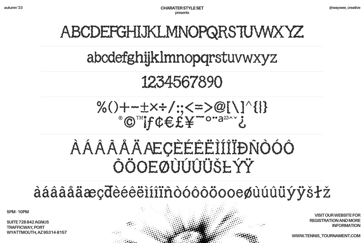 Splattica – Distorted Hand-Inked, a Sans Serif Font by Creacy Studio (Photo 3 of 11)
