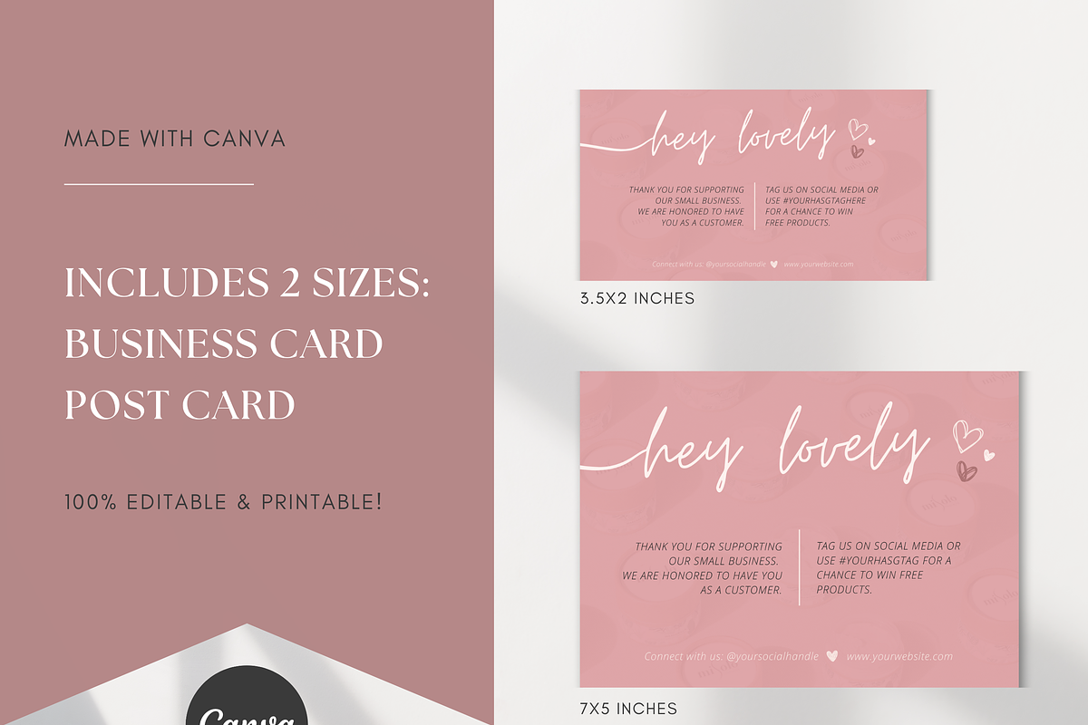 Thank You Card Template For Business, a Stationery Template by Gebers Marketing & Design (Photo 5 of 8)