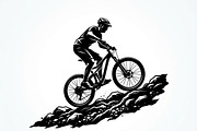 Mountain Biker Silhouette, a Person Illustration by Amazin_art (Thumbnail 22 of 27)