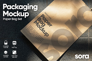 Sora Paper Bag Mockup Set