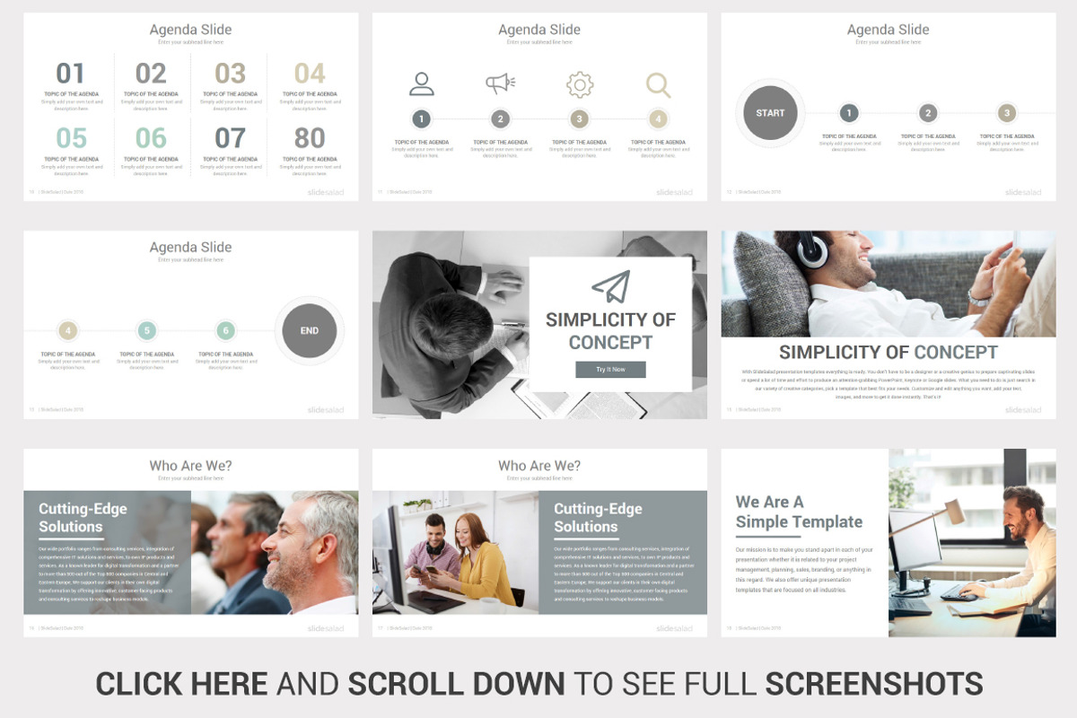 Simplicity Best PowerPoint Template, a Presentation Template by SlideSalad (Photo 6 of 39)