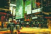 9 cityscape digital paintings bundle, a Person Illustration by Grandfailure (Thumbnail 10 of 10)