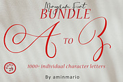 MONOGRAMS BUNDLE A to Z, a Script Font by AMINMARIO (Thumbnail 1 of 37)