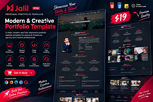Jalil - Portfolio HTML Template, a HTML Template by Themeplaza