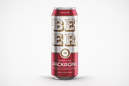 Aluminum Beer Can Mockup, a Product Mockup by Se٧enStudio