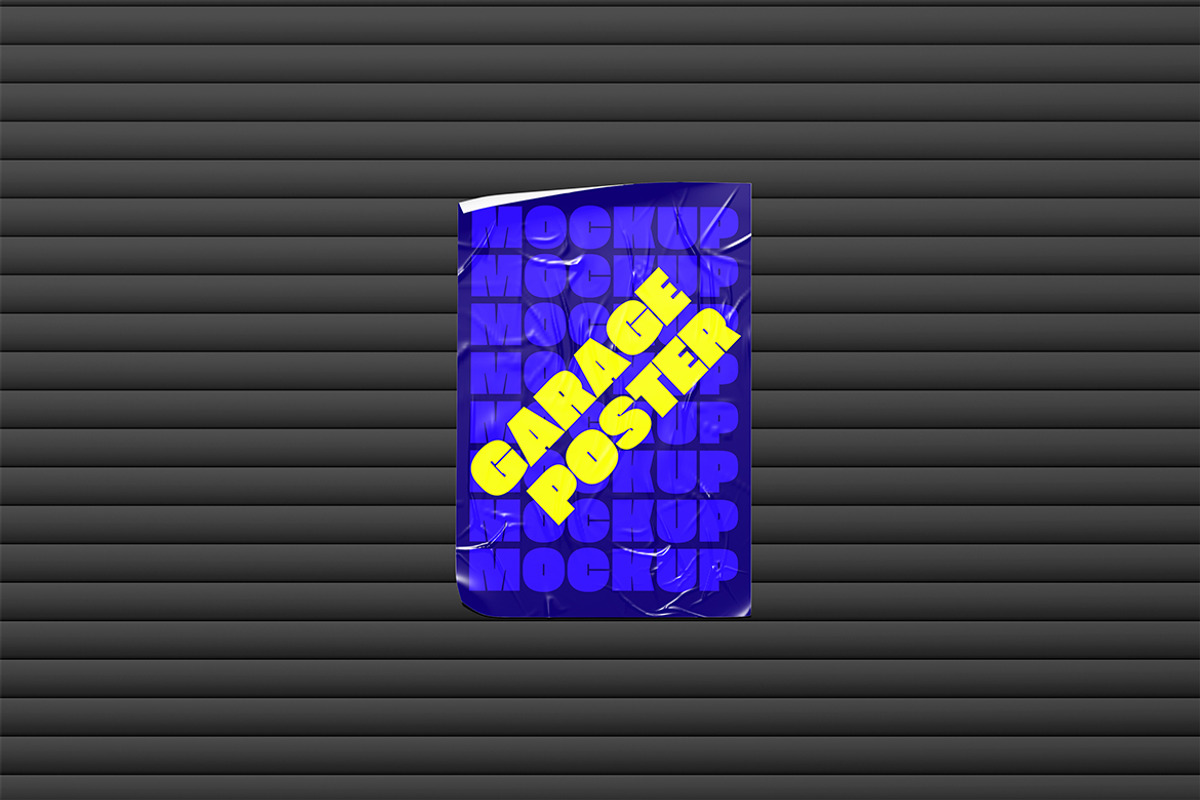 Garage Poster Mockup, an Advertising Mockup by xavier_studio (Photo 2 of 5)