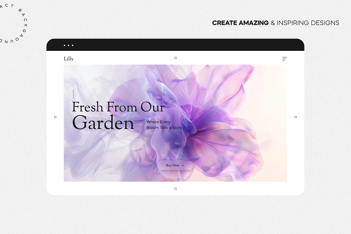Pearlescent Magic Flowers, a Background Graphic by Lumeno (Photo 4 of 5)