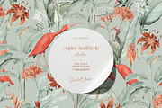 Tropical Mint Orange Paper Pack, a Pattern Graphic by paper aesthetic (Thumbnail 1 of 7)