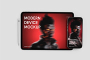 Tablet and Phone Screen PSD Mockup, an iPad Mockup by graphypix (Thumbnail 1 of 4)
