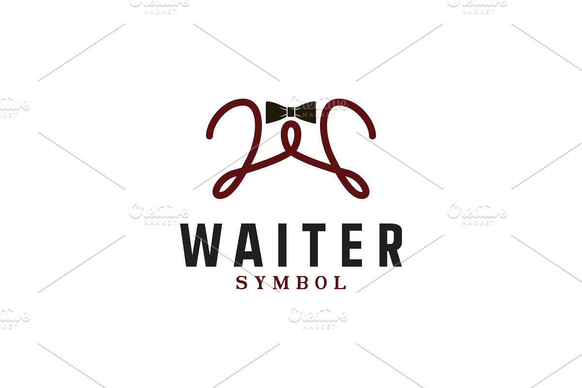 Waiter Logo, a Branding & Logo Template by Atlantis X Nurman Arbai (Photo 1 of 2)