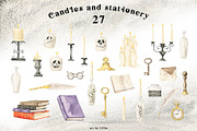 Cozy Halloween watercolor collection, a Seasonal Illustration by LiChu Art (Thumbnail 11 of 28)