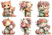 Whimsical Mother’s Day Cat Clipart, an Illustration by Daily.Designs (Thumbnail 5 of 7)