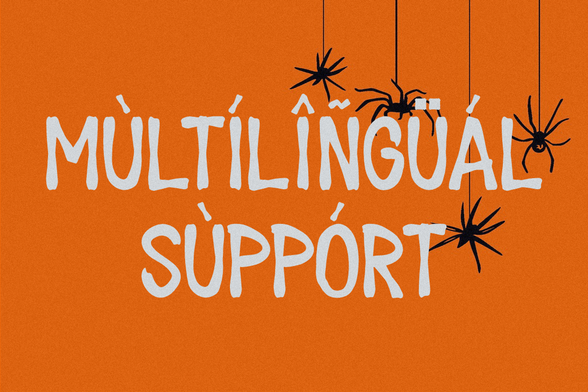 Jack House - Halloween Display Font, a Sans Serif Font by MaikoHatta (Photo 4 of 7)